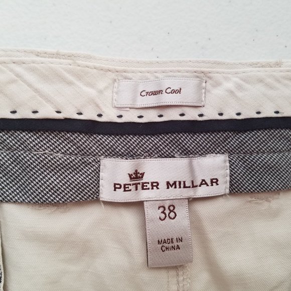 Peter Millar Crown Cool Linen Blend Cargo Shorts Men's Size 38 - Picture 3 of 3